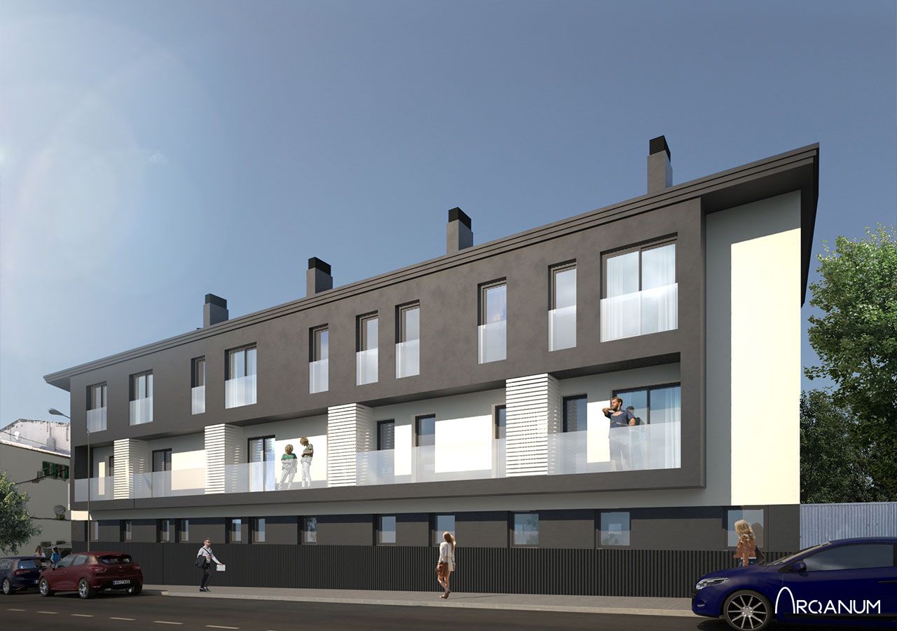 Edificio de veinte viviendas en Pozuelo de Alarcón, fachada